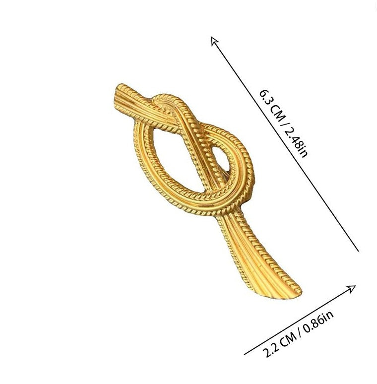 Gold Knot Antique Brooch