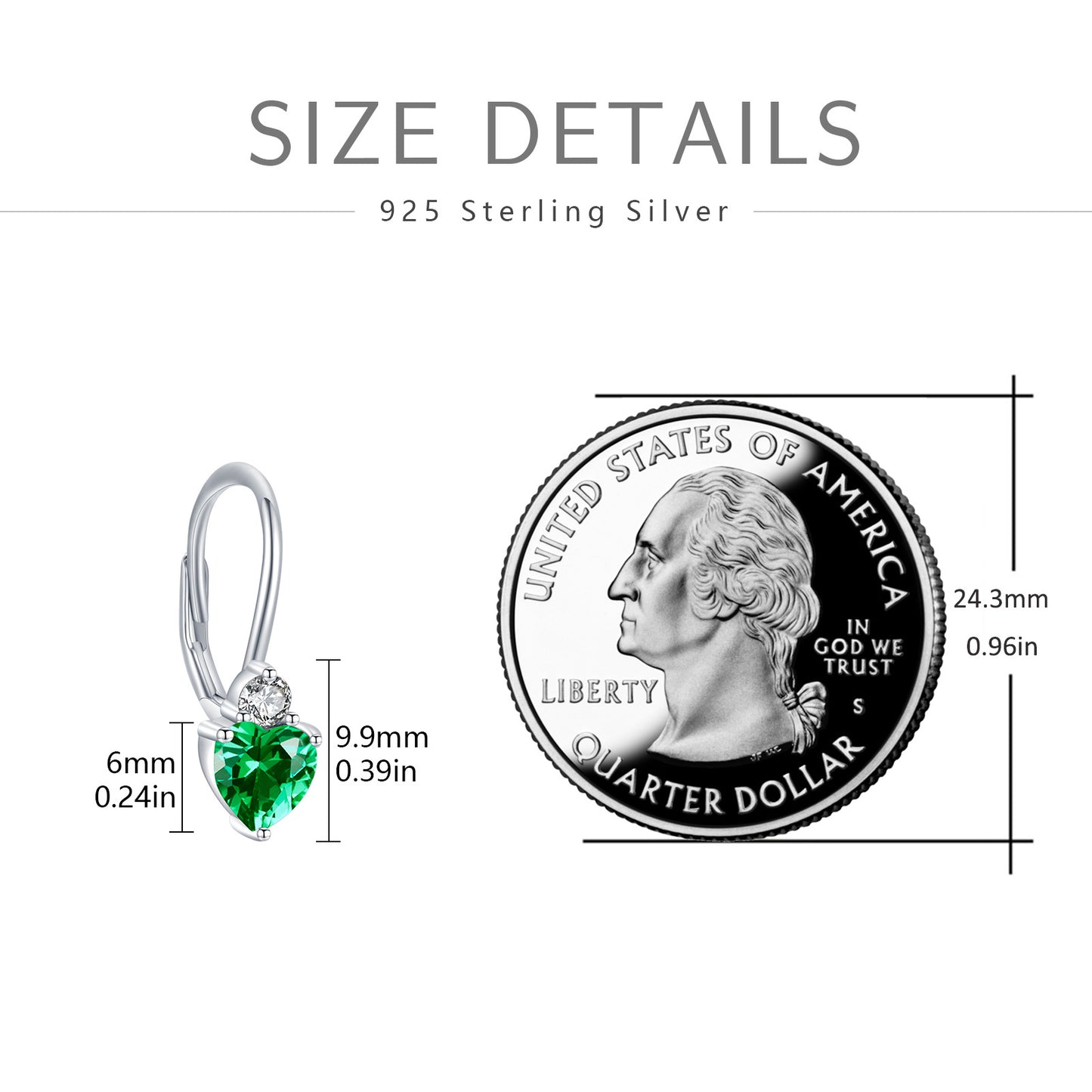 Heart Zirconia Earring