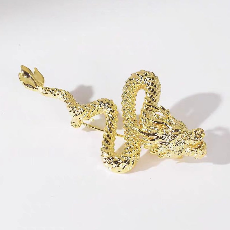 Golden Dragon Brooch