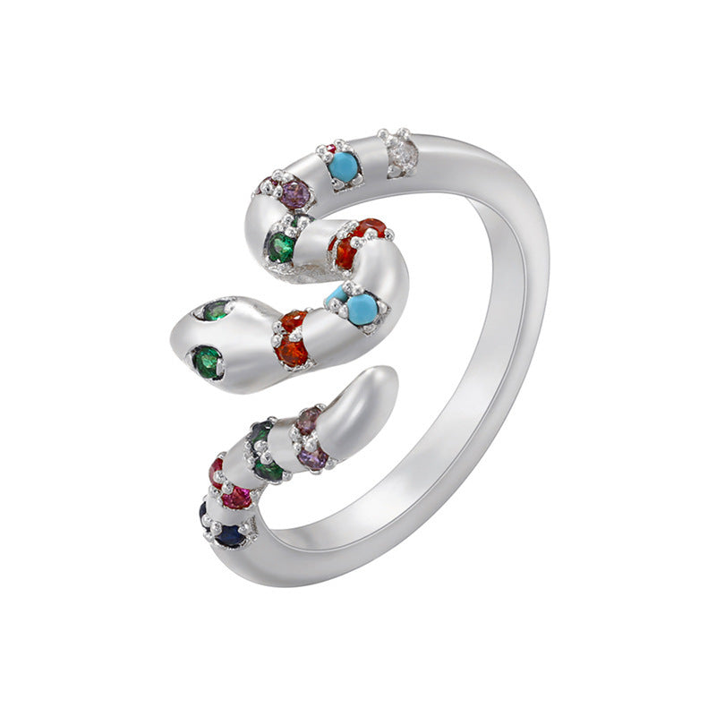 Crystal Snake Ring
