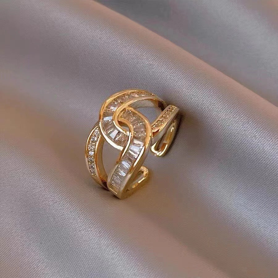 Diamond Double Ring