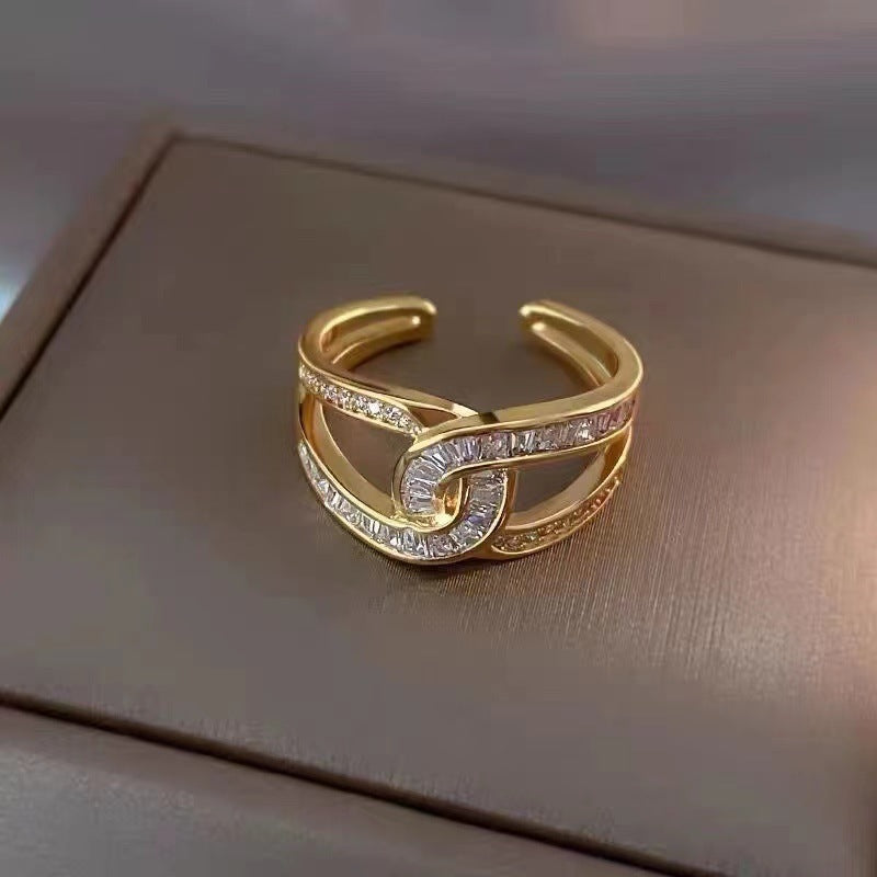 Diamond Double Ring