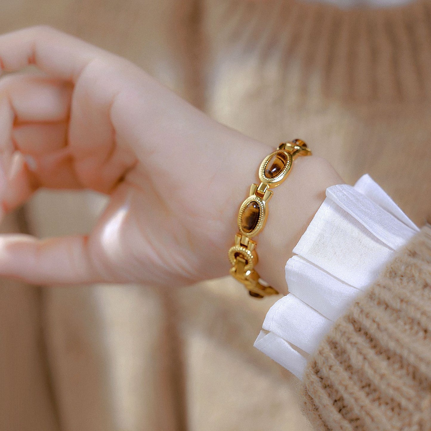 Tiger eye Vintage Watch