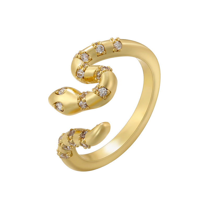 Crystal Snake Ring