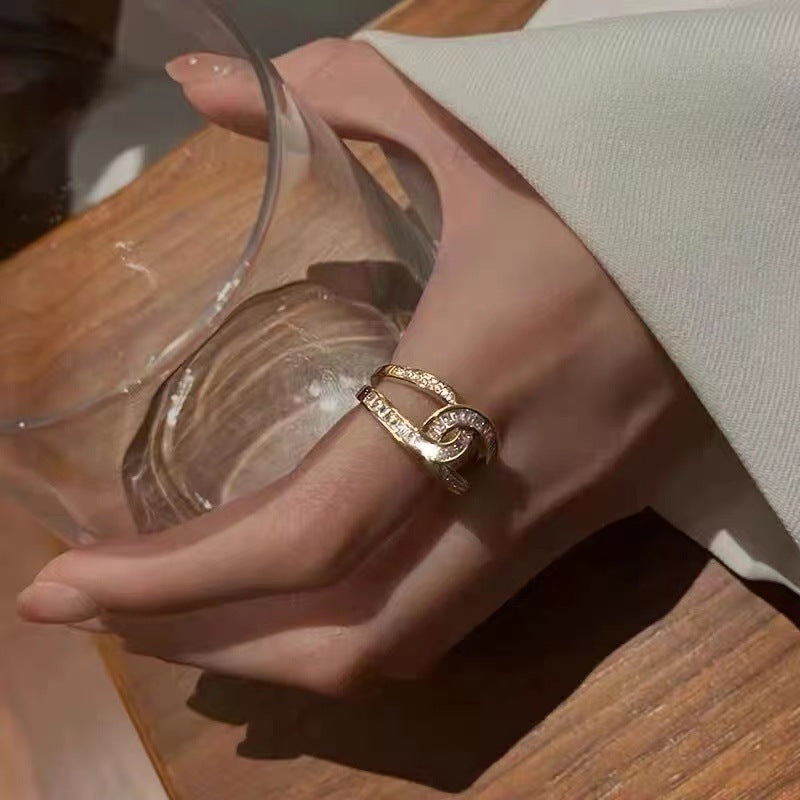 Diamond Double Ring