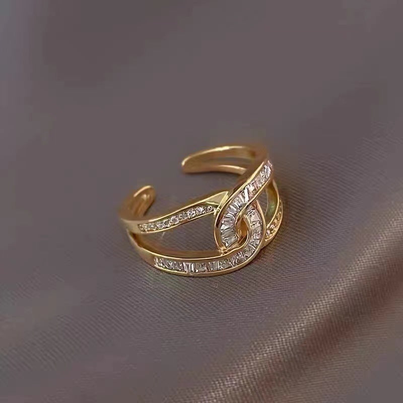 Diamond Double Ring