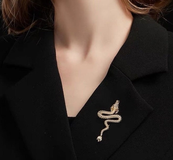 Golden Dragon Brooch