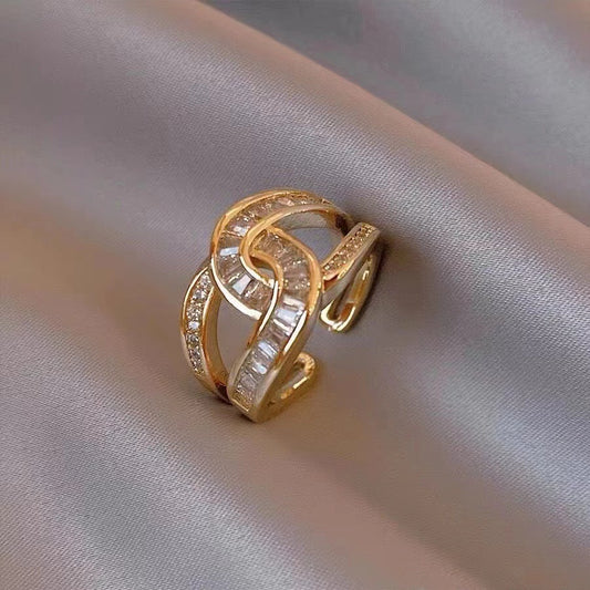Diamond Double Ring